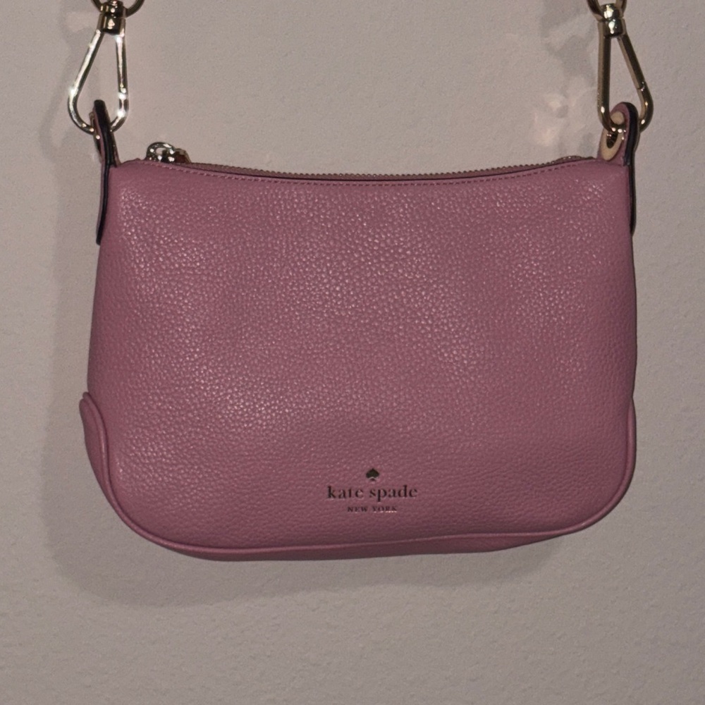 KATE SPADE NEW YORK PEBBLED LEATHER BRIGHT CAR ROSIE SMALL CROSSBODY BAG - Picture 14 of 15